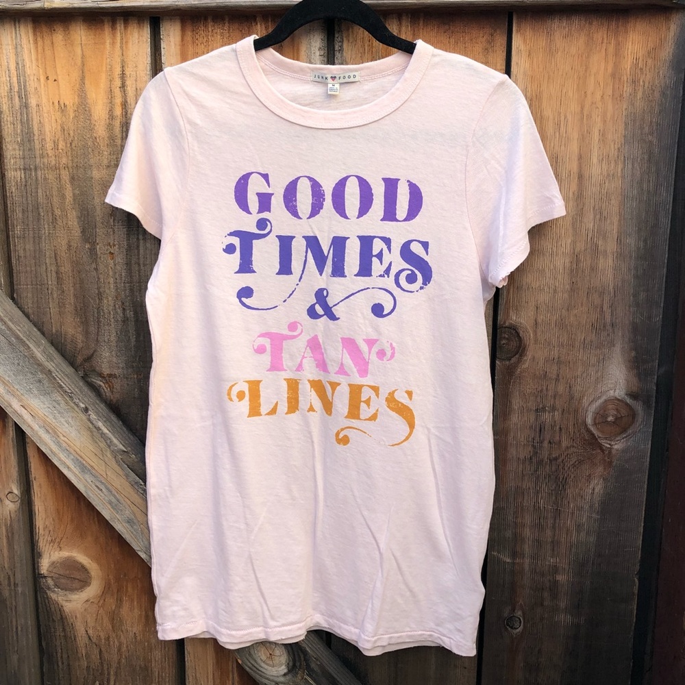 Junk Food Good Times & Tan Lines Tee - Picture 2 of 2